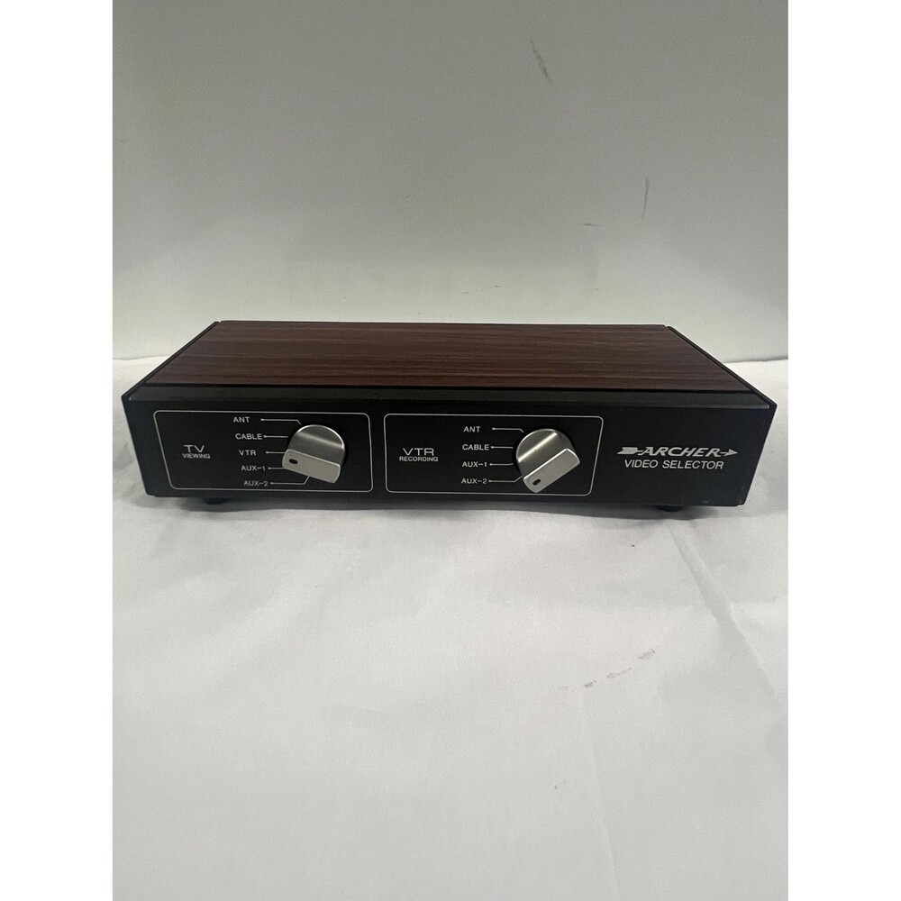 Archer Video Selector Switch Cat. No. 15-1261 Coaxial TV Cable Aux Radio Shack